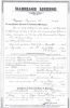 George Qusenberry and Mary Burress Marriage Certificate
